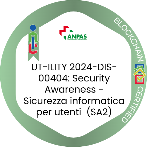 UT-ILITY 2024-DIS-00404: Security Awareness - Sicurezza informatica per utenti (SA2)