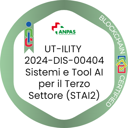 UT-ILITY 2024-DIS-00404:  Sistemi e Tool AI per il Terzo Settore (STAI2)