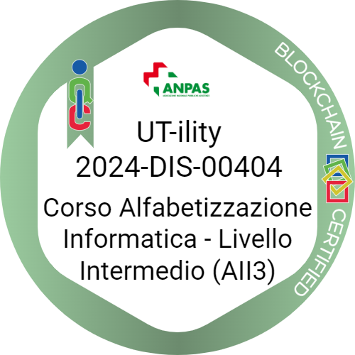 UT-ILITY 2024-DIS-00404: Alfabetizzazione Informatica - Livello Intermedio (AII3)