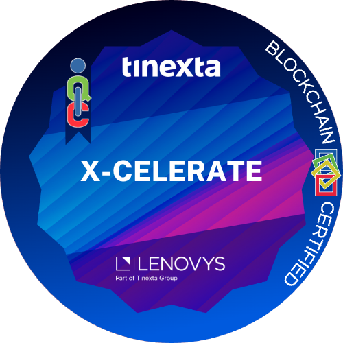 Logo del badge XCelerate - Programma di sviluppo delle competenze manageriali