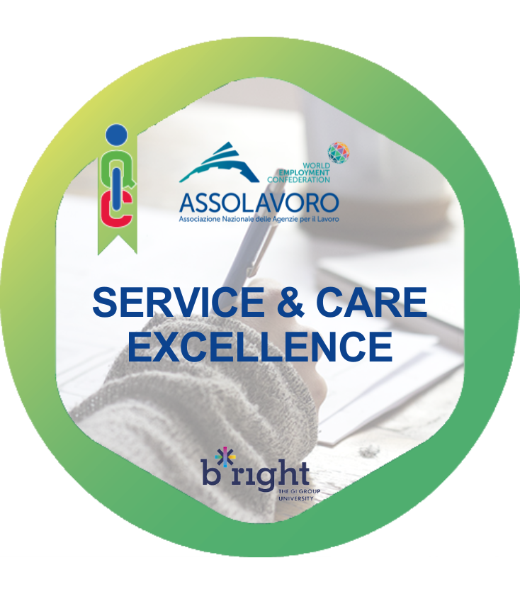 Logo del badge Service & Care Excellence
