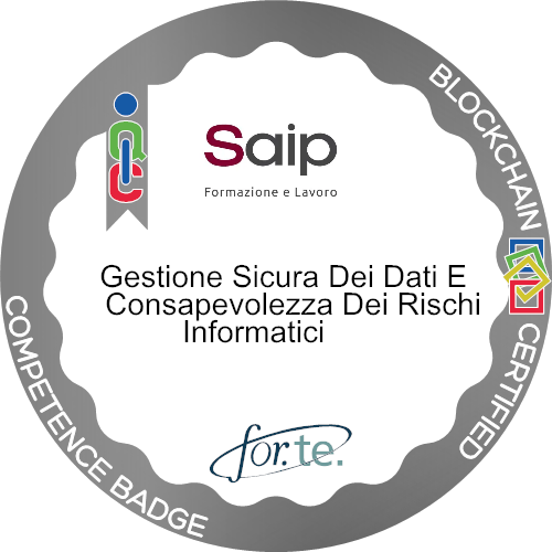 Logo del badge Gestione dati e sicurezza informatica
