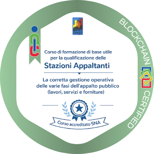 Corso di formazione di base utile per la qualificazione delle Stazioni Appaltanti.  La corretta gestione operativa delle varie fari dell'appalto pubblico (lavori, servizi e forniture)
