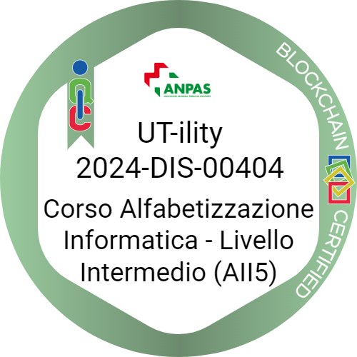 UT-ILITY 2024-DIS-00404: Alfabetizzazione Informatica - Livello Intermedio (AII5)