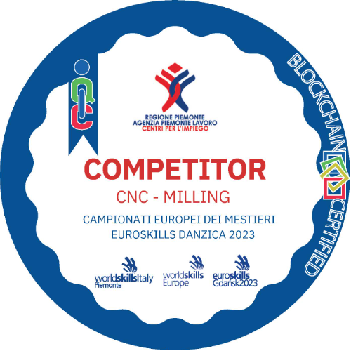Competitor CNC-Milling ai Campionati dei Mestieri EuroSkills Danzica 2023