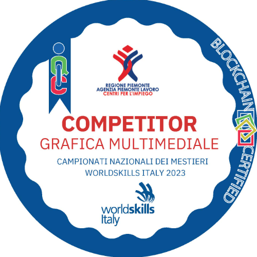 Competitor Grafica multimediale ai Campionati dei Mestieri WorldSkills Italy 2023