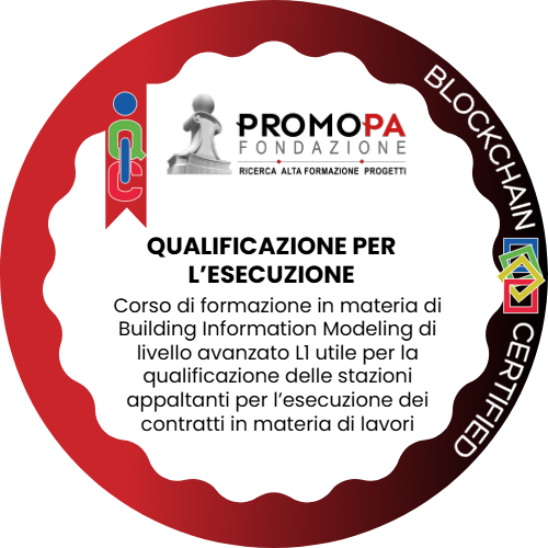 LA METODOLOGIA BIM PER LA PA – QUALIFICAZIONE PER L’ESECUZIONE LIVELLO AVANZATO L1