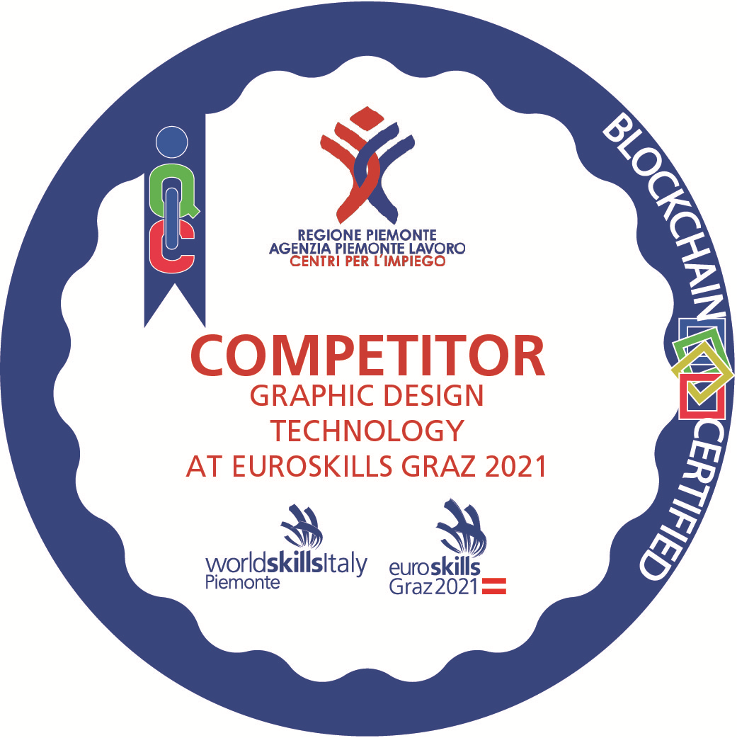 Competitor Graphic Design Technology WorldSkills Piemonte at EuroSkills Graz 2021