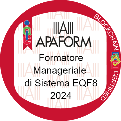 Formatore manageriale di sistema livello EQF 8 stimato da APAFORM