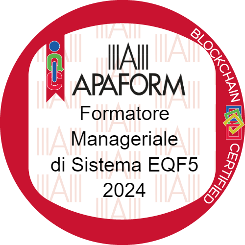 Formatore manageriale di sistema livello EQF 5 stimato da APAFORM