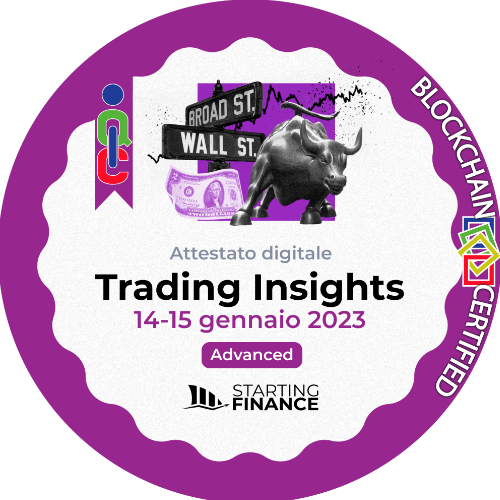 Masterclass Trading Insights | Advanced | Streaming | 14-15 gennaio 2023