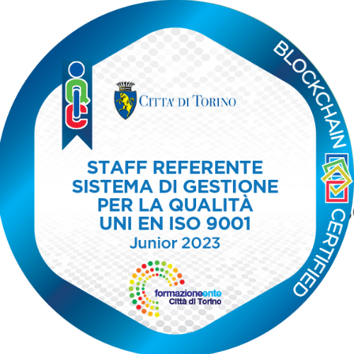 Staff Referente Sistema di gestione per la qualità UNI EN ISO 9001 Junior 2023