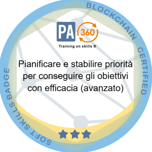 Pianificare e stabilire priorità per conseguire gli obiettivi con efficacia (avanzato)
