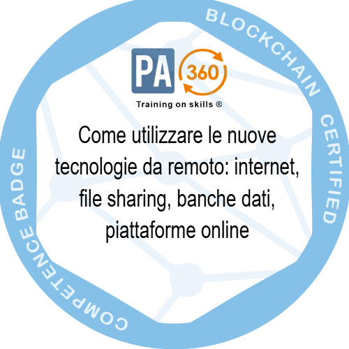 Come utilizzare le nuove tecnologie da remoto: internet, file sharing, banche dati, piattaforme online