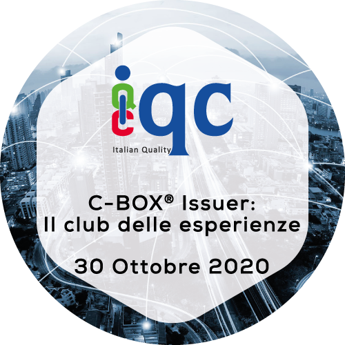 C-Box® Issuer: Il club delle esperienze 30 Ottobre 2020