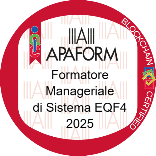 Formatore manageriale di sistema livello EQF 4 stimato da APAFORM