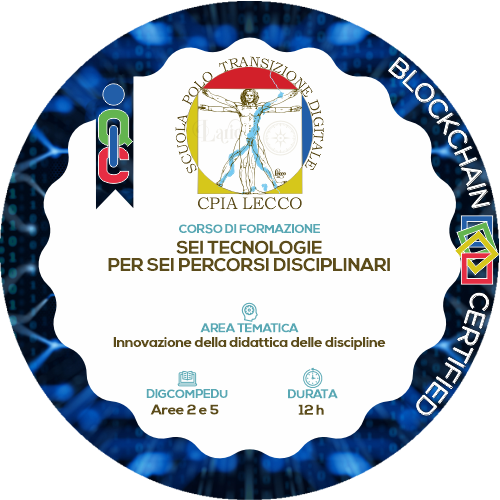 MOOC "Sei tecnologie per sei percorsi disciplinari"