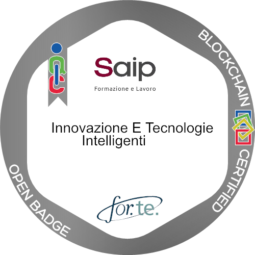 Logo del badge Innovazione e tecnologie intelligenti