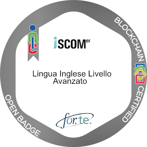 Logo del badge INGLESE AVANZATO