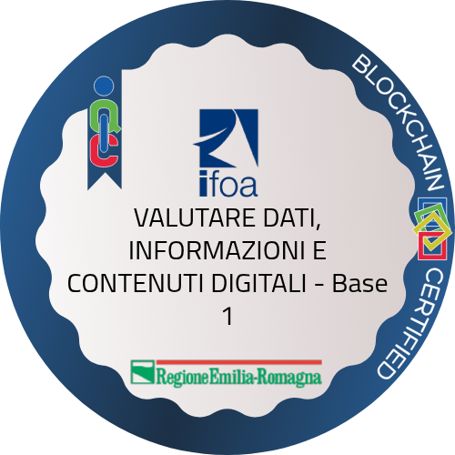 VALUTARE DATI, INFORMAZIONI E CONTENUTI DIGITALI - Base 1