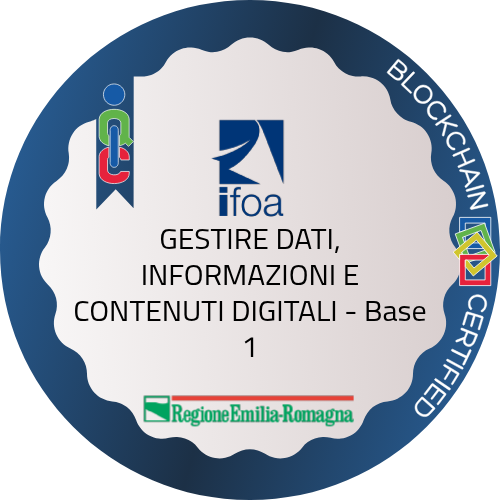 GESTIRE DATI, INFORMAZIONI E CONTENUTI DIGITALI - Base 1
