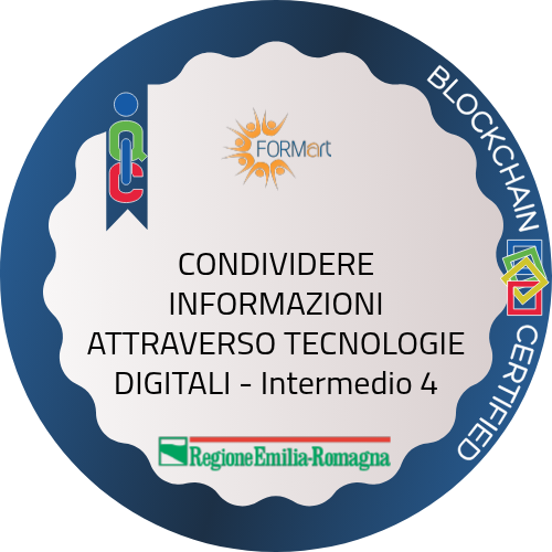 CONDIVIDERE INFORMAZIONI ATTRAVERSO TECNOLOGIE DIGITALI - Intermedio 4