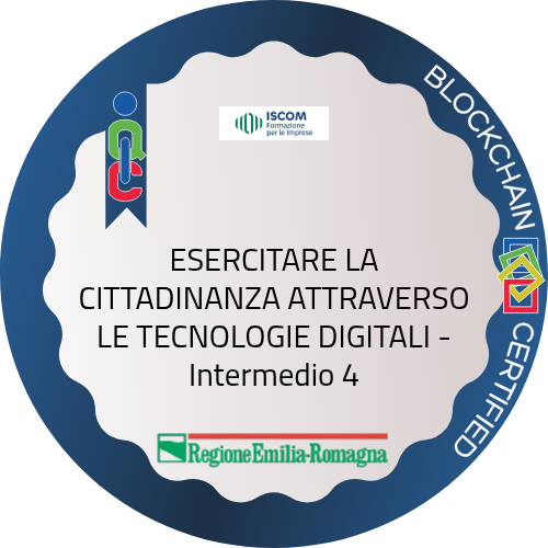 ESERCITARE LA CITTADINANZA ATTRAVERSO LE TECNOLOGIE DIGITALI - Intermedio 4