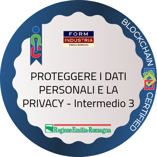 PROTEGGERE I DATI PERSONALI E LA PRIVACY - Intermedio 3
