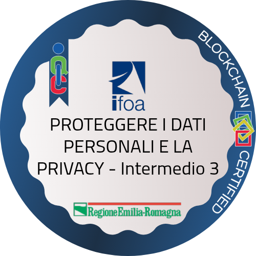PROTEGGERE I DATI PERSONALI E LA PRIVACY - Intermedio 3