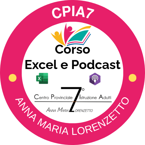Corso EXCEL e PODCAST